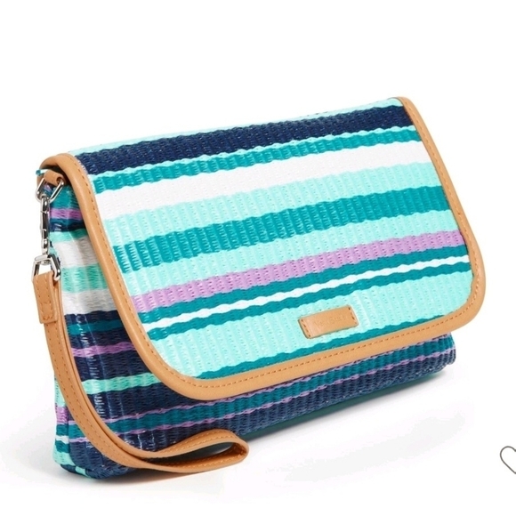 NWT Vera Bradley Straw Wristlet / Clutch - Picture 6 of 7